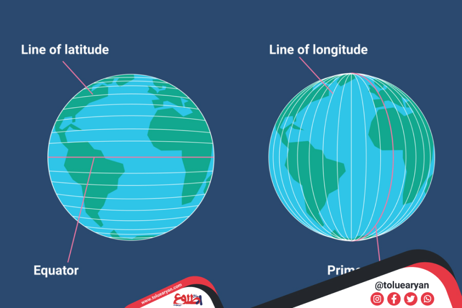 تفاوت طول و عرض جغرافیایی چیست؟